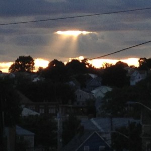 Sun Rays Through the Hole